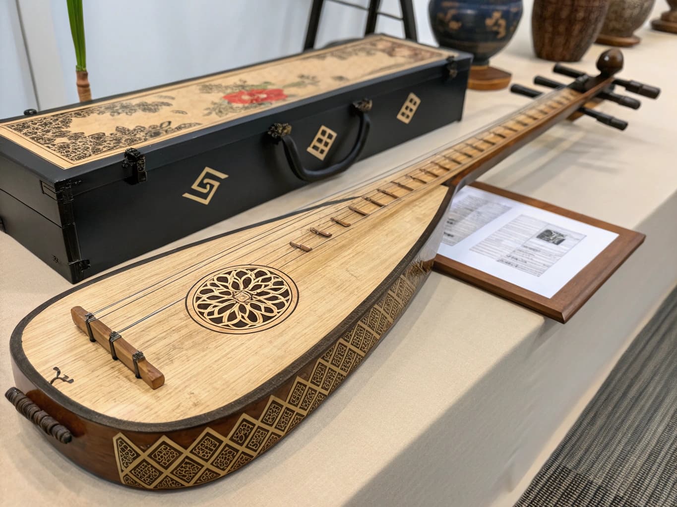 Moon Pipa - two-string Vietnamese traditional musical instrument